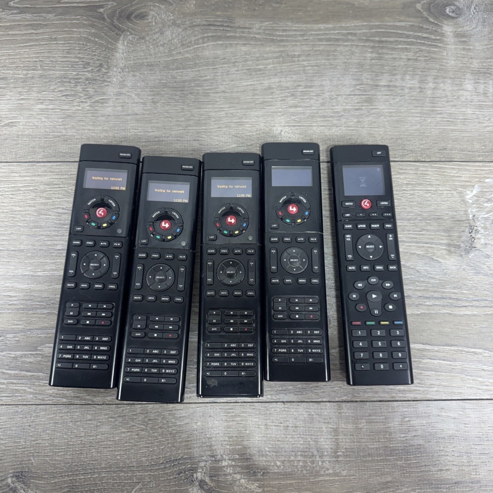 Control 4 System Remote Control Black C4-SR250B-Z-B Lot Of 5 Turn On